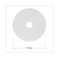  | Boardwalk BWK4018WHI 18 in. Diameter Polishing Floor Pads - White (5/Carton) image number 4