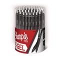 Pens | Sharpie S-Gel 2096180 0.7 mm S-Gel High-Performance Retractable Gel Pen - Medium/Black Ink/Black Barrel (36/Pack) image number 0
