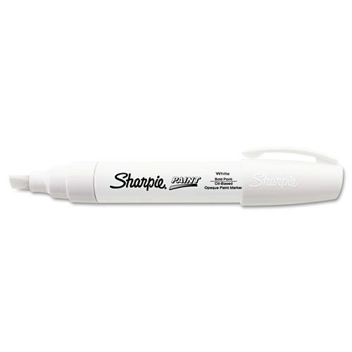 Permanent Markers | Sharpie 35568 Permanent Paint Marker - Extra-Broad Chisel Tip/White image number 0
