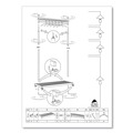 Wall Racks & Hooks | Alba PMLUX6 44.8w x 21.67d x 70.8h 6 Hanger/6 Hook Garment Rack - Silver/Wood image number 7