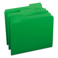 File Folders | Smead 12143 0.75 in. Expansion 1/3-Cut Tabs Colored File Folders - Letter Size/Green (100/Box) image number 2