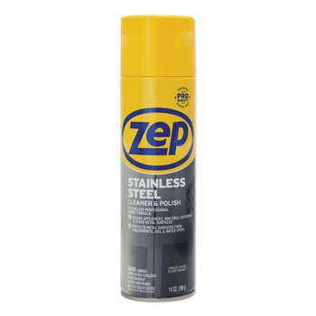 Zep Commercial ZUSSTL14 14 oz. Aerosol Spray Stainless Steel Polish (12/Carton)