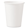  | SOLO 370W-2050 10 oz. Single-Sided Poly Paper Hot Cups - White (1000/Carton) image number 0