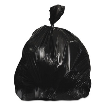 Heritage D8046HK 40 in. x 46 in. 45 gal. 0.7 mil. Linear Low-Density Can Liners - Black (250/Carton)