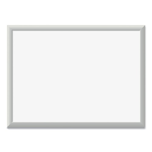White Boards | U Brands 070U00-01 23 x 17 Magnetic Dry Erase Board with Aluminum Frame - White Surface/Silver Frame image number 0