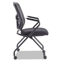 Office Chairs | Alera ALEEL4914 18.11 in. Seat Height Elusion Mesh Nesting Chairs with Padded Arms Supports Up to 275 lbs. - Black (2/Carton) image number 2