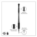 Pens | uni-ball 65450 Signo GRIP 0.7 mm Stick Gel Pen - Black Ink/Clear/Black/Silver Barrel/Medium (1-Dozen) image number 3
