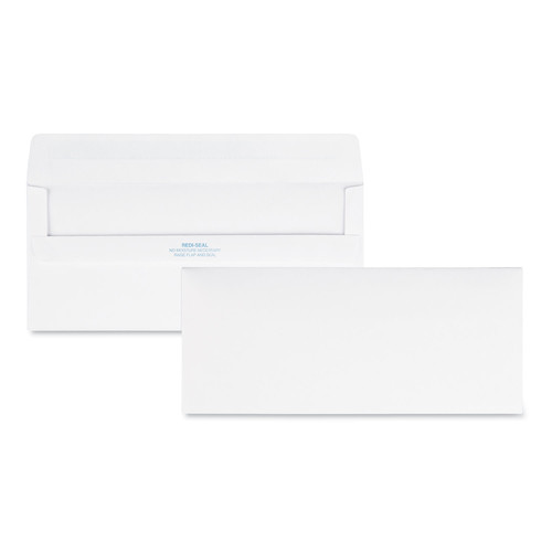 Envelopes & Mailers | Quality Park QUA11118 Redi-Seal 4.13 in. x 9.5 in. No. 10 Commercial Flap Adhesive Closure Envelope - White (500/Box) image number 0