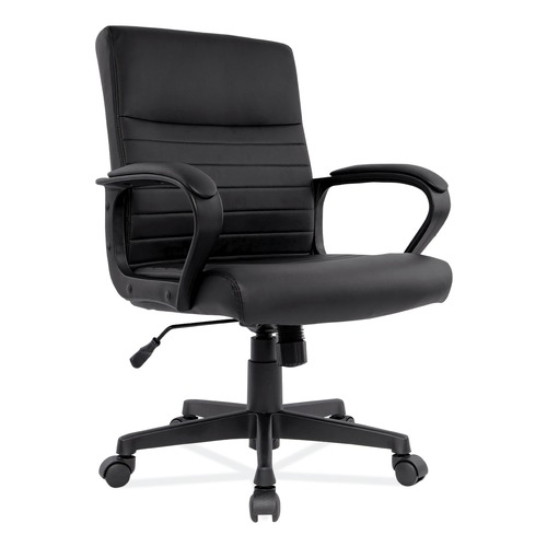 Office Chairs | Alera ALEBC42B19 16.73 in. - 20.39 in. Seat Height Breich Series Manager Chair Supports Up to 275 lbs. - Black image number 0