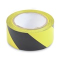 Safety & First Aid | Tatco 14711 2 in. x 108 ft. Hazard Marking Aisle Tape- Black/Yellow (1-Roll) image number 3
