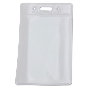 SICURIX BAU67820 SICURIX 2.75 in. x 4.13 in. Vertical Badge Holder - Clear (12/Pack)