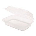 Food Trays, Containers, and Lids | Karat FP-HC96PP-1C Polypropylene Plastic Hinged Container 6 x 9 x 2.97 Clear Plastic 125/Pack 2 Packs/Carton image number 1