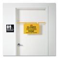 Just Launched | Rubbermaid Commercial FG9S1600YEL Site Safety Multi-Lingual 50 in. x 1 in. x 13 in. Hanging Sign - Yellow image number 2