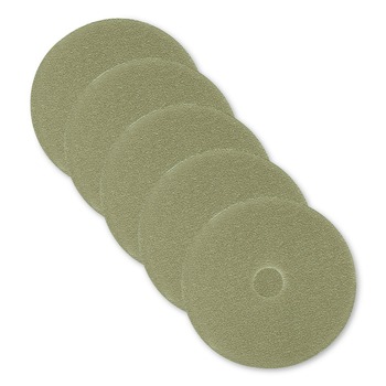 3M 5000-20 20 in. Diameter Low-Speed TopLine Autoscrubber Floor Pads 5000 - Green/Amber (5/Carton)