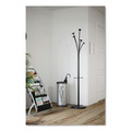Wall Racks & Hooks | Alba PMTRIA2M 10.25w x 10.25d x 23.67h Steel Triangular Umbrella Stand - Silver/Black image number 5