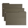 File Folders | Smead 64137 Legal Size 1/3-Cut Tabs FasTab Hanging Folders - Standard Green (20/Box) image number 0