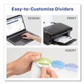 Back to School Sale | Avery 11200 11 in. x 8.5 in. 5-Tab Insertable Style Edge Tab Plastic Dividers - Translucent (1-Set) image number 7