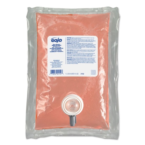 Just Launched | GOJO Industries 2152-08 1000 ml Spa Bath Body and Hair Shampoo Refill for NXT Dispenser - Herbal Scent (8/Carton) image number 0
