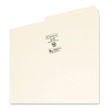 File Folders | Smead 15320 0.75 in. Expansion Assorted 1/2-Cut Tabs Legal Size File Folders - Manila (100/Box) image number 2