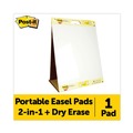 Back to School Sale | Post-it Easel Pads Super Sticky 563 DE 20 in. x 23 in. Tabletop Easel Pad with Self-Stick Sheets and Dry Erase Board - White (20 Sheets/Pad) image number 1