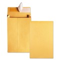 Envelopes & Mailers | Quality Park QUA93334 #10 1/2 Square Flap Redi-Strip Closure 9 in. x 12 in. Redi-Strip Kraft Expansion Envelope - Brown Kraft (25/Pack) image number 3