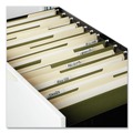 Report Covers & Pocket Folders | Universal UNV34111 1/5-Cut Tabs Legal Size Hanging File Folders - Standard Green (50/Carton) image number 3