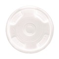 Cups and Lids | Eco-Products EP-CRFL BlueStripe Recycled Content 9 oz. to 24 oz. Cold Cup Flat Lids - Clear (10 Packs/Carton, 100/Pack) image number 0