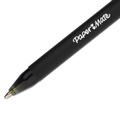 Pens | Paper Mate 6380187 0.8 mm ComfortMate Ultra Fine Retractable Ballpoint Pen - Black Ink/Black Barrel (1-Dozen) image number 3