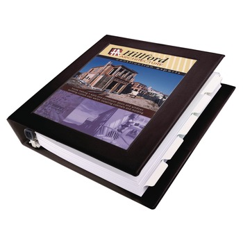 Avery 68058 11 in. x 8.5 in. 1.5 in. Capacity 3 Rings Framed View Heavy-Duty Binders - Black