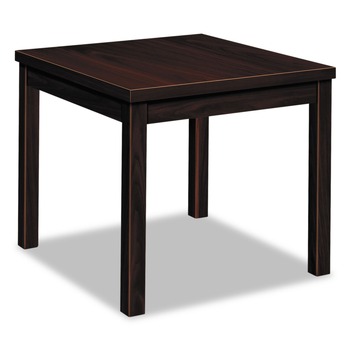 HON H80193.NN 24 in. W x 20 in. D x 20 in. H Laminate Occasional End Table - Rectangular Mahogany