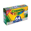 Washable Markers | Crayola 588180 48 Broad Bullet Tip 8 Gel 8 Window Broad Line Washable Markers - Assorted Colors (64/Set) image number 3