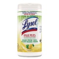 Cleaners & Chemicals | LYSOL Brand 19200-49128 7 in. x 7.25 in. 1-Ply Disinfecting Wipes II - Fresh Citrus/White image number 0