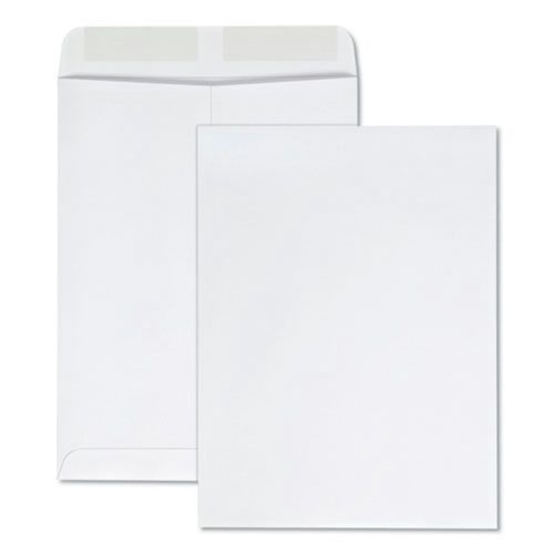 Envelopes & Mailers | Quality Park QUA41413 9 in. x 12 in. #10 1/2, Square Flap, Gummed Closure, Catalog Envelope - White (100/Box) image number 0
