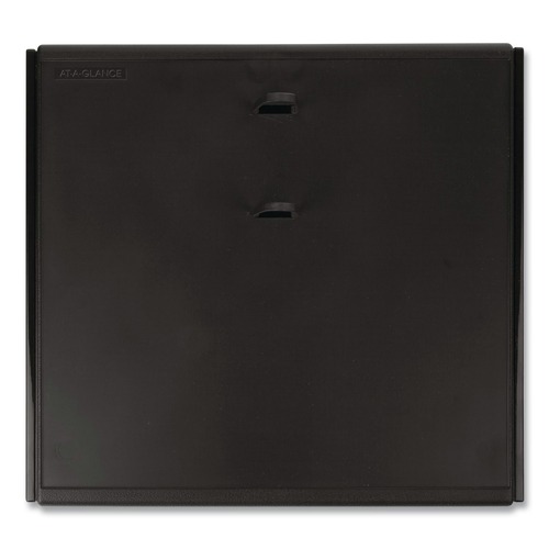 Back to School Sale | AT-A-GLANCE E21-00 2 Rings 4.5 in. x 8 in. Desk Calendar Base for Loose-Leaf Refill - Black image number 0