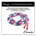 Breakroom Supplies | Champion Sports PR16 16 ft. Segmented Plastic Jump Rope - Red/Blue/White image number 4