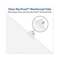 Dividers & Tabs | Avery 11949 11 in. x 8.5 in. 26-Tab Exhibit J Avery-Style Preprinted Legal Bottom Tab Divider - White (25/Pack) image number 1