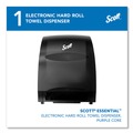 Paper Towel Holders | Scott 48860 Essential 12.7 in. x 9.57 in. x 15.76 in. Electronic Hard Roll Towel Dispenser - Black (1/Carton) image number 1