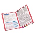 File Folders | Smead 25740 0.75 in. Expansion Heavyweight Colored End Tab 2-Fastener Folders - Letter Size/Red Exterior (50/Box) image number 3