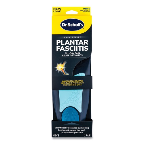 Safety & First Aid | Dr. Scholl's 87101886 Plantar Fasciitis All Day Pain Relief Orthotics for Men - Men Size 8 to 13, Blue (1-Pair) image number 0