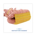 Just Launched | Boardwalk BWK501OR 5 in. Headband Cotton/Synthetic Fiber Super Loop Wet Mop Head - Small, Orange (12/Carton) image number 7