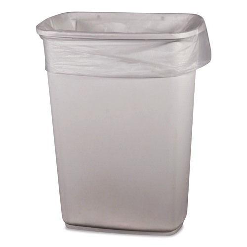 Trash Bags | Heritage H6639YC RAC 33 in. x 39 in. 33 gal. 1 mil Performance LLDPE Can Liners - Clear (150/Carton) image number 0