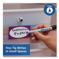 Permanent Markers | EXPO 2134345A Vis-a-Vis Wet Erase Marker Fine Bullet Tip Assorted Colors 8/Pack image number 4