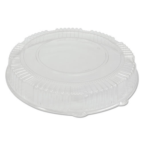 Food Trays, Containers, and Lids | WNA WNA A18PETDM 18 in. Diameter x 2.75 in. Caterline Plastic Dome Lids - Clear (25/Carton) image number 0