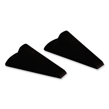  | Master Caster 00969 Giant Foot 3.5 in. W x 6.75 in. D x 2 in. H No-Slip Rubber Wedge Doorstop - Brown (2/Pack)