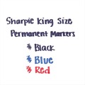 Permanent Markers | Sharpie 15003 Broad Chisel Tip King Size Permanent Marker - Blue (1-Dozen) image number 3