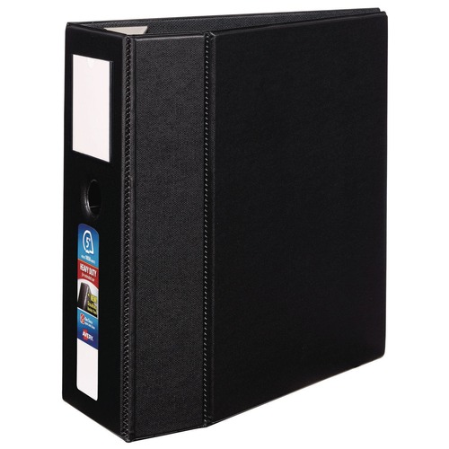 Binders | Avery 79996 3 Locking One Touch EZD Rings 5 in. Capacity 11 in. x 8.5 in. Heavy-Duty Non-View Binder with DuraHinge, Spine Label, and Thumb Notch - Black image number 0