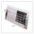 Desk Shelves | Deflecto 51 10 x 3 x 5.5 Adjustable Sidewall Register Air Deflector - Clear image number 3