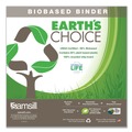 Binders | Samsill 16957 11 in. x 8.5 in. 3 Rings 1.5 in. Capacity Earth's Choice Plant-Based D-Ring View Binder - White image number 4