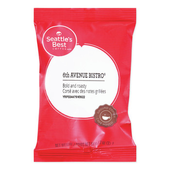 Seattle's Best 12420873 2 oz. Packet Premeasured Coffee Packs - 6th Avenue Bistro (18/Box)