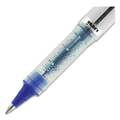 Back to School Sale | uni-ball 69024 VISION ELITE Bold 0.8 mm Hybrid Gel Pen - Blue Ink/White/Blue/Clear Barrel image number 0